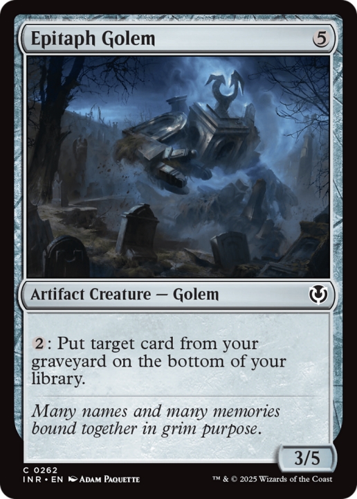 Epitaph Golem in the group Magic the Gathering / Sets / Innistrad Remastered at Proxyprinters.com (101653)