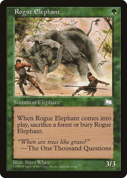 Rogue Elephant in the group Magic the Gathering / Types / Colors / Green at Proxyprinters.com (10179)