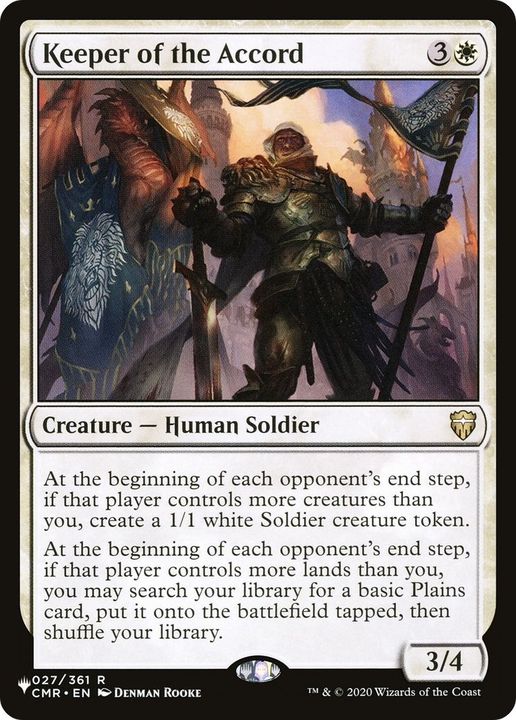 Keeper of the Accord in the group Magic the Gathering / Types / Creatures / Human at Proxyprinters.com (10183)