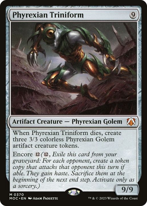 Phyrexian Triniform in the group Advanced search at Proxyprinters.com (10186)