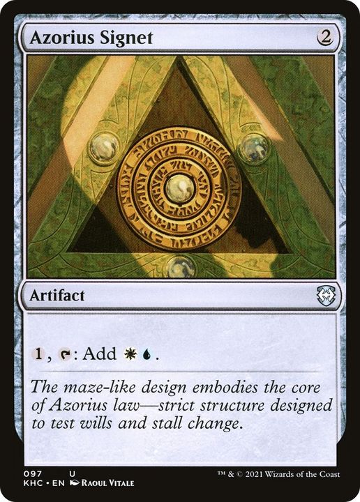 Azorius Signet in the group Magic the Gathering / Types / Artifacts / Artifact at Proxyprinters.com (10202)