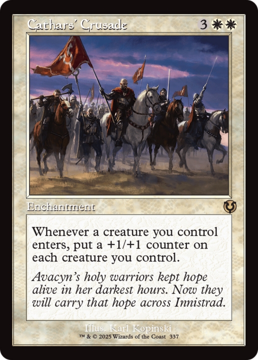 Cathars' Crusade in the group Magic the Gathering / Sets / Innistrad Remastered at Proxyprinters.com (102054)