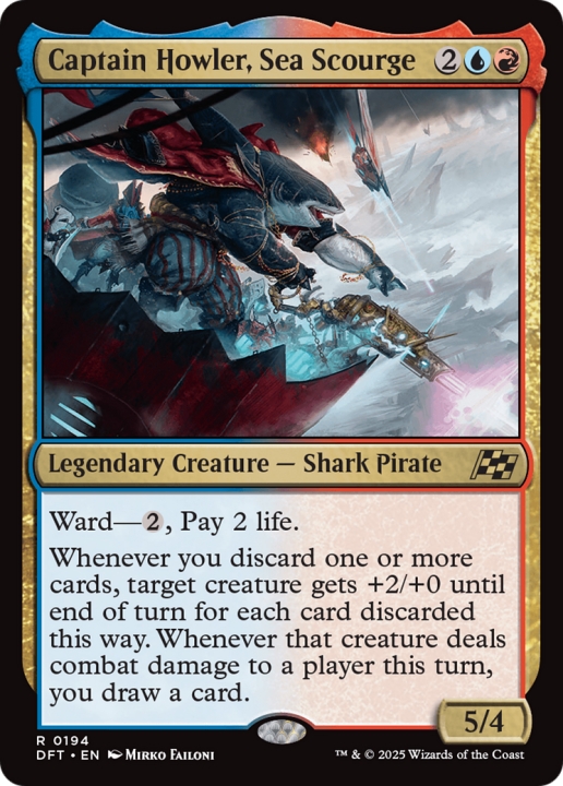 Captain Howler, Sea Scourge in the group Magic the Gathering / Sets / Aetherdrift at Proxyprinters.com (102093)