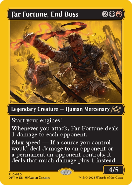 Far Fortune, End Boss in the group Magic the Gathering / Sets / Aetherdrift at Proxyprinters.com (102153)