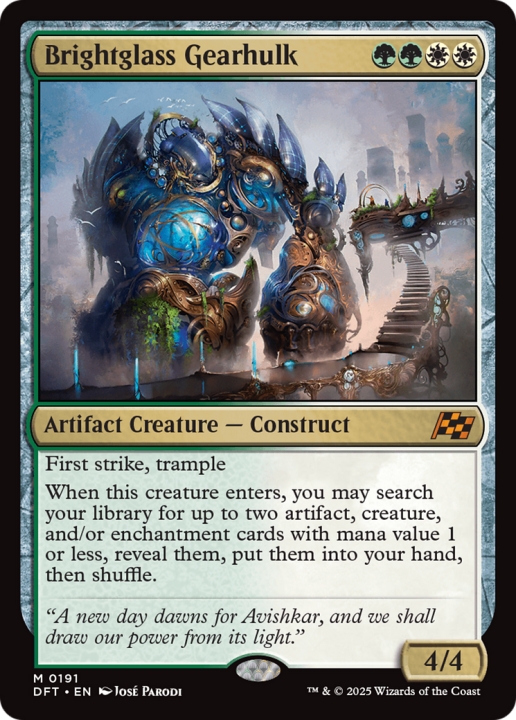 Brightglass Gearhulk in the group Magic the Gathering / Sets / Aetherdrift at Proxyprinters.com (102165)