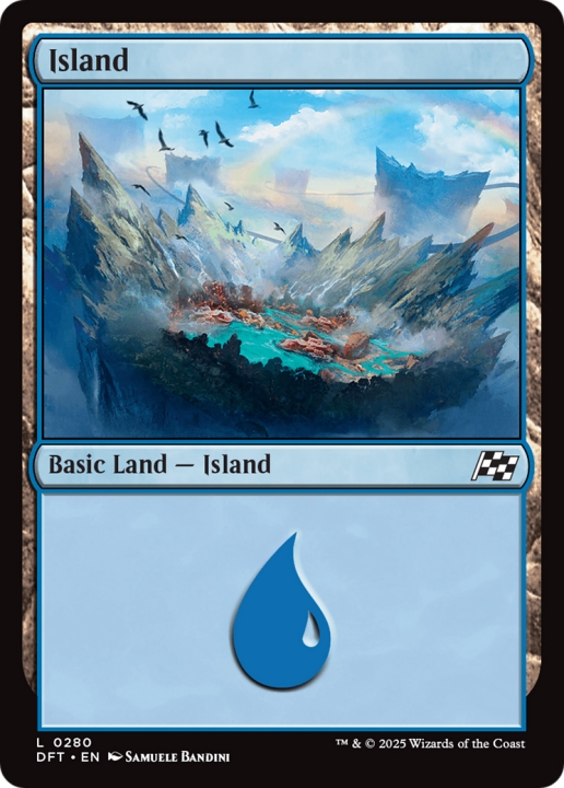 Island in the group Magic the Gathering / Sets / Aetherdrift at Proxyprinters.com (102220)