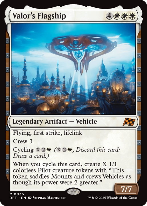 Valor's Flagship in the group Magic the Gathering / Sets / Aetherdrift at Proxyprinters.com (102298)