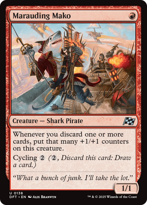 Marauding Mako in the group Magic the Gathering / Sets / Aetherdrift at Proxyprinters.com (102328)