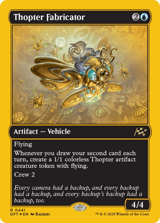 Thopter Fabricator in the group Magic the Gathering / Sets / Aetherdrift at Proxyprinters.com (102344)