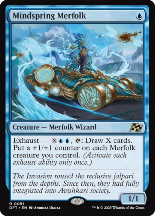 Mindspring Merfolk in the group Magic the Gathering / Sets / Aetherdrift at Proxyprinters.com (102356)