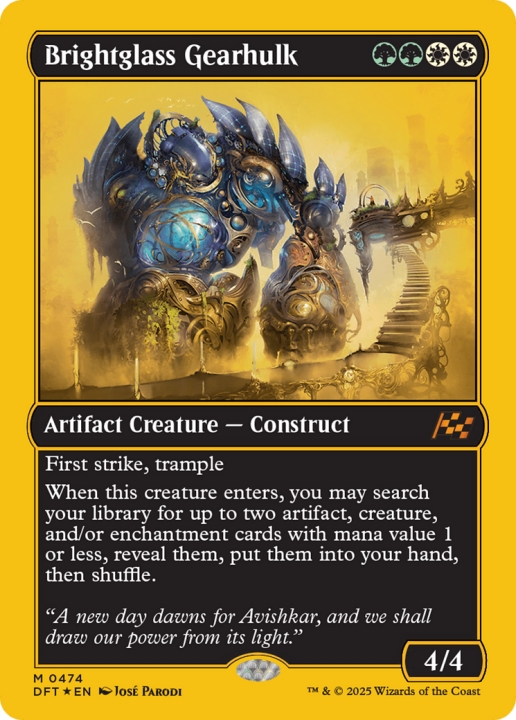 Brightglass Gearhulk in the group Magic the Gathering / Sets / Aetherdrift at Proxyprinters.com (102367)