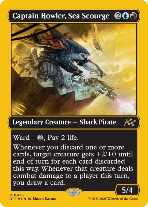 Captain Howler, Sea Scourge in the group Magic the Gathering / Sets / Aetherdrift at Proxyprinters.com (102398)