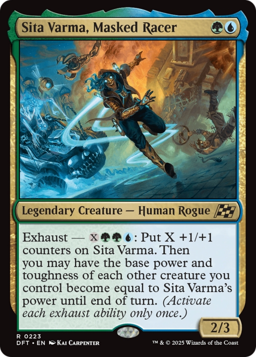 Sita Varma, Masked Racer in the group Magic the Gathering / Sets / Aetherdrift at Proxyprinters.com (102422)