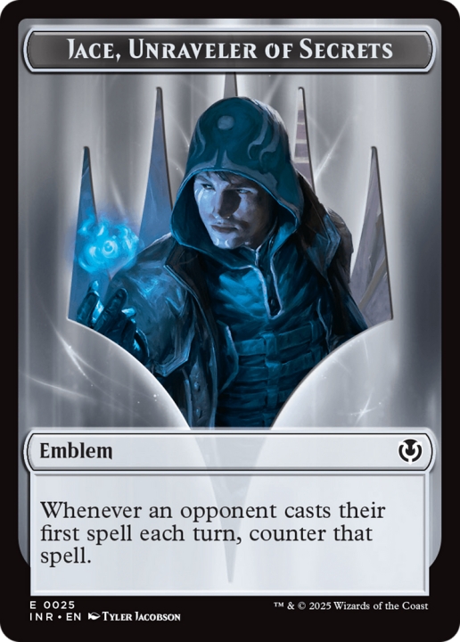 Jace, Unraveler of Secrets Emblem in the group Magic the Gathering / Sets / Innistrad Remastered Tokens at Proxyprinters.com (102502)