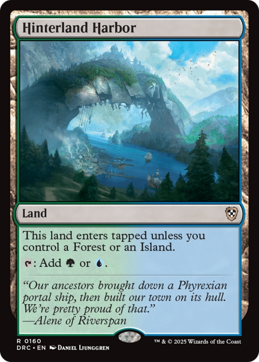 Hinterland Harbor in the group Magic the Gathering / Sets / Aetherdrift Commander at Proxyprinters.com (102520)