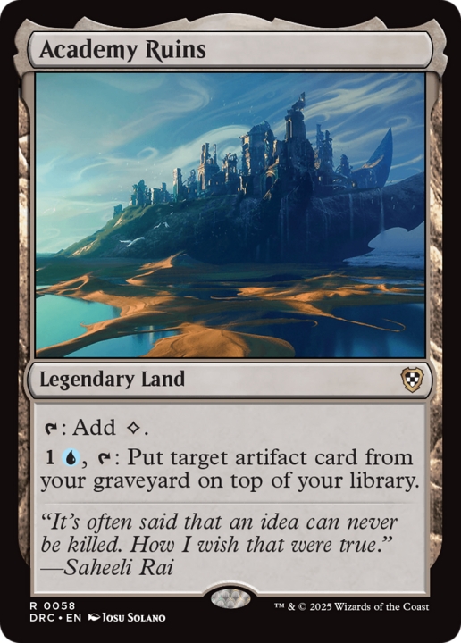 Academy Ruins in the group Magic the Gathering / Sets / Aetherdrift Commander at Proxyprinters.com (102523)