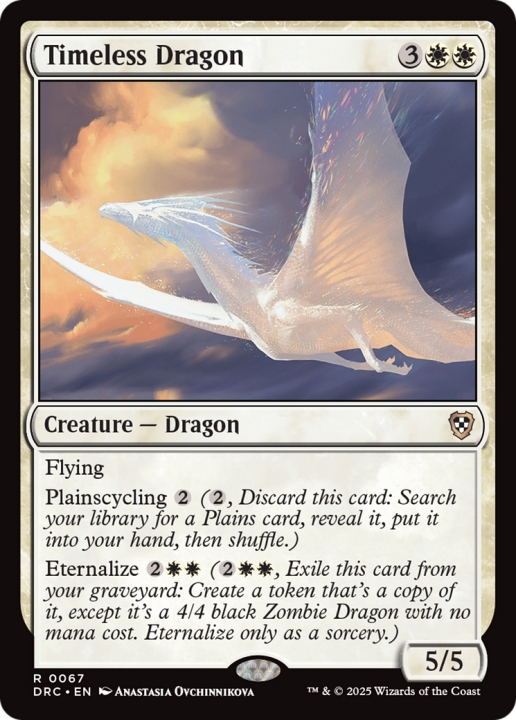 Timeless Dragon in the group Magic the Gathering / Sets / Aetherdrift Commander at Proxyprinters.com (102537)