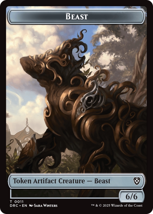 Beast in the group Magic the Gathering / Sets / Aetherdrift Commander Tokens at Proxyprinters.com (102549)