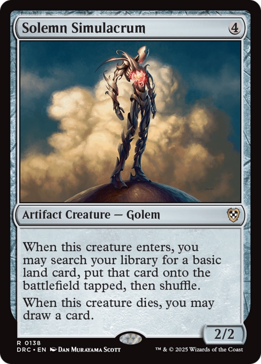 Solemn Simulacrum in the group Magic the Gathering / Sets / Aetherdrift Commander at Proxyprinters.com (102550)