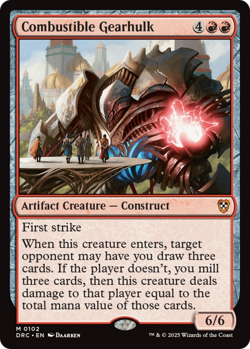 Combustible Gearhulk in the group Magic the Gathering / Sets / Aetherdrift Commander at Proxyprinters.com (102567)