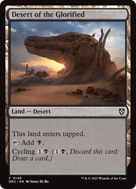 Desert of the Glorified in the group Magic the Gathering / Sets / Aetherdrift Commander at Proxyprinters.com (102580)