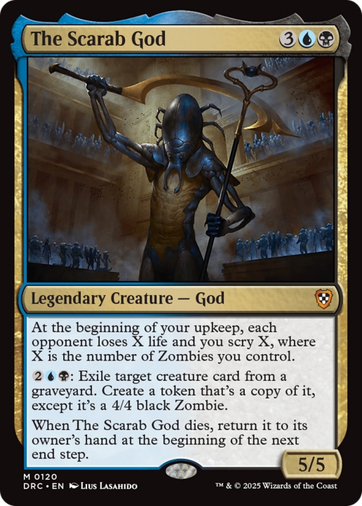 The Scarab God in the group Magic the Gathering / Sets / Aetherdrift Commander at Proxyprinters.com (102597)