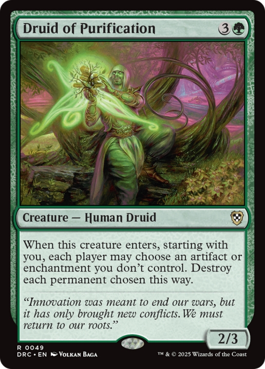 Druid of Purification in the group Magic the Gathering / Sets / Aetherdrift Commander at Proxyprinters.com (102612)