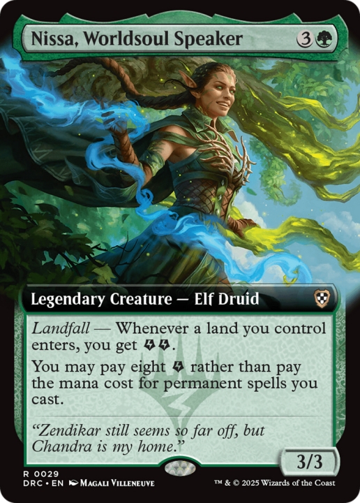 Nissa, Worldsoul Speaker in the group Magic the Gathering / Sets / Aetherdrift Commander at Proxyprinters.com (102628)