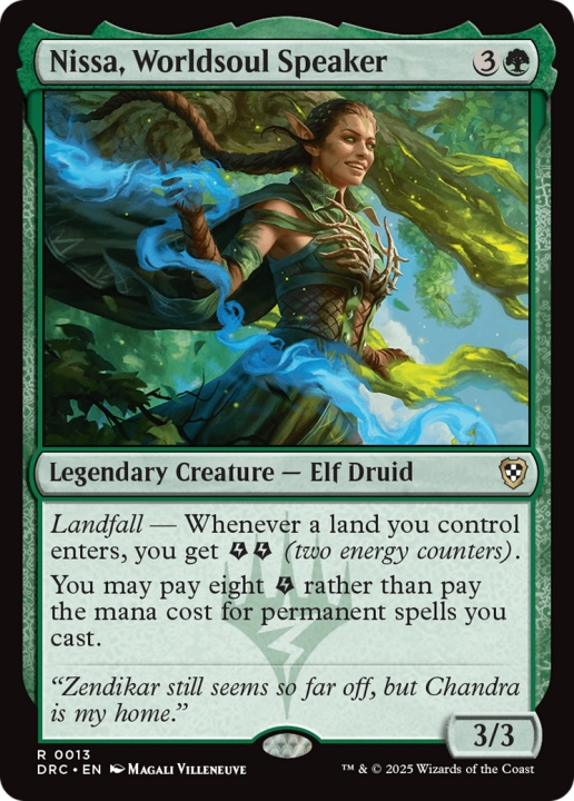 Nissa, Worldsoul Speaker in the group Magic the Gathering / Sets / Aetherdrift Commander at Proxyprinters.com (102634)