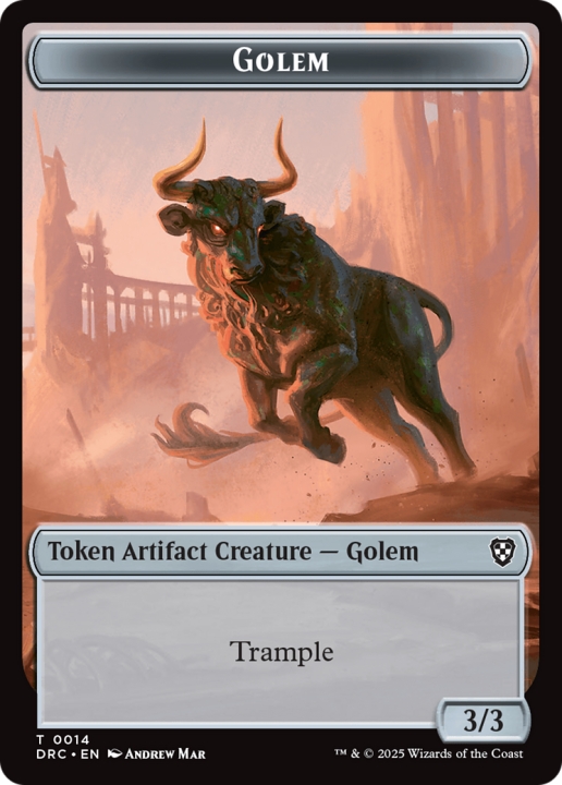 Golem in the group Magic the Gathering / Sets / Aetherdrift Commander Tokens at Proxyprinters.com (102635)