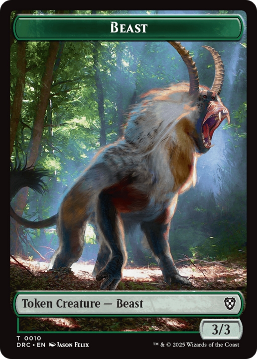 Beast in the group Magic the Gathering / Sets / Aetherdrift Commander Tokens at Proxyprinters.com (102642)