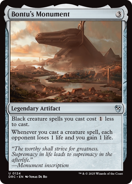 Bontu's Monument in the group Magic the Gathering / Sets / Aetherdrift Commander at Proxyprinters.com (102648)