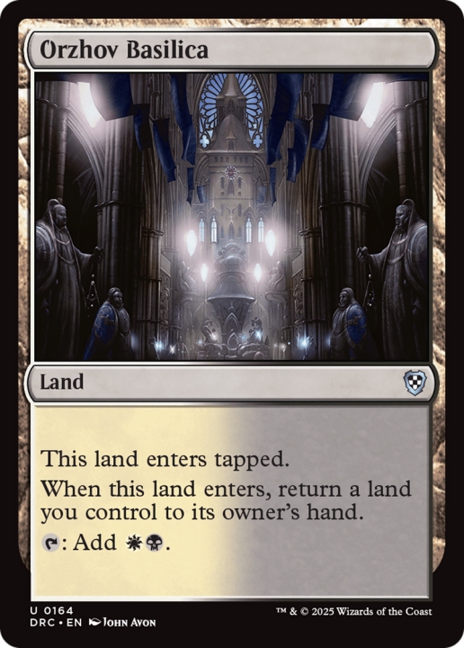 Orzhov Basilica in the group Magic the Gathering / Sets / Aetherdrift Commander at Proxyprinters.com (102661)