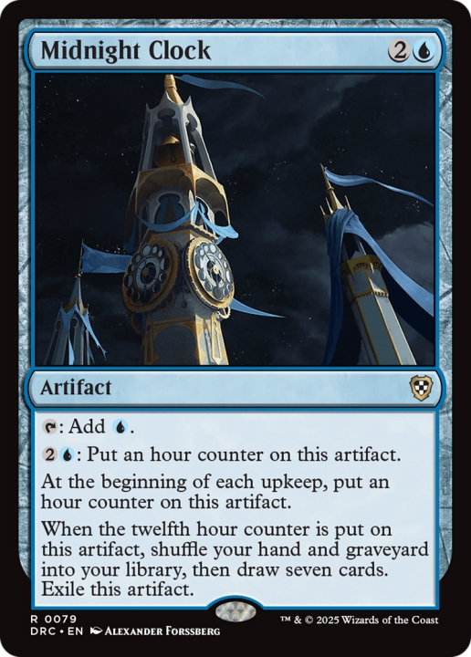 Midnight Clock in the group Magic the Gathering / Sets / Aetherdrift Commander at Proxyprinters.com (102668)