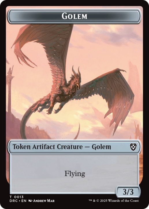 Golem in the group Magic the Gathering / Sets / Aetherdrift Commander Tokens at Proxyprinters.com (102675)