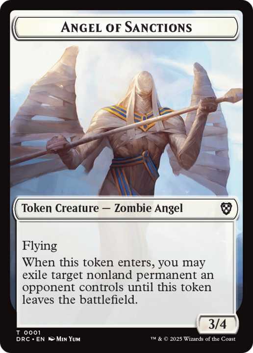 Angel of Sanctions in the group Magic the Gathering / Sets / Aetherdrift Commander Tokens at Proxyprinters.com (102693)