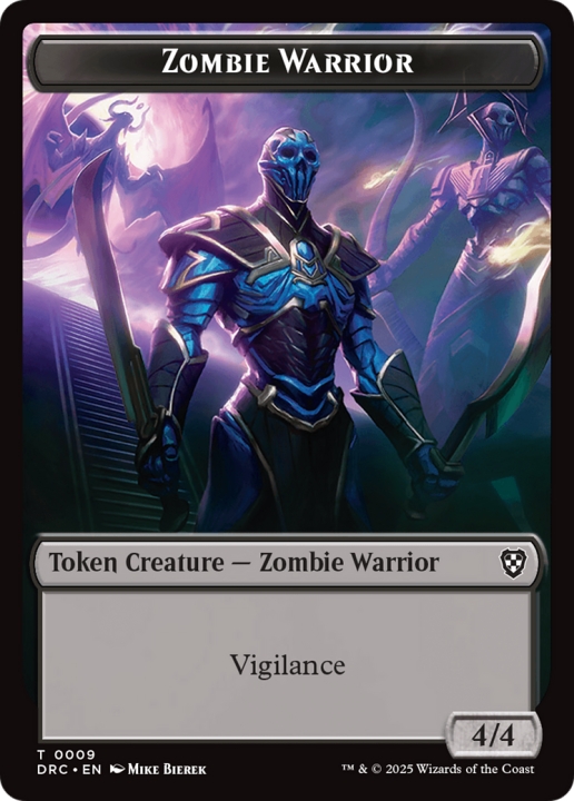 Zombie Warrior in the group Magic the Gathering / Sets / Aetherdrift Commander Tokens at Proxyprinters.com (102714)