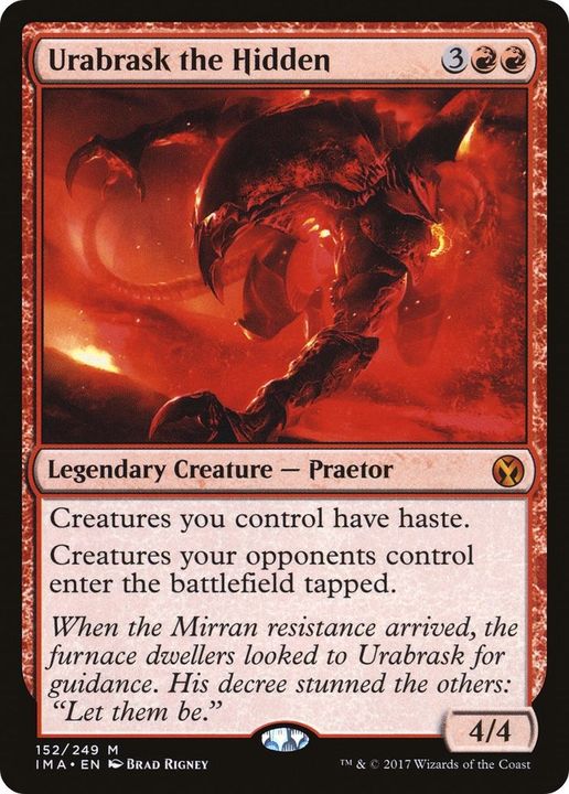 Urabrask the Hidden in the group Magic the Gathering / Types / Colors / Red at Proxyprinters.com (10279)