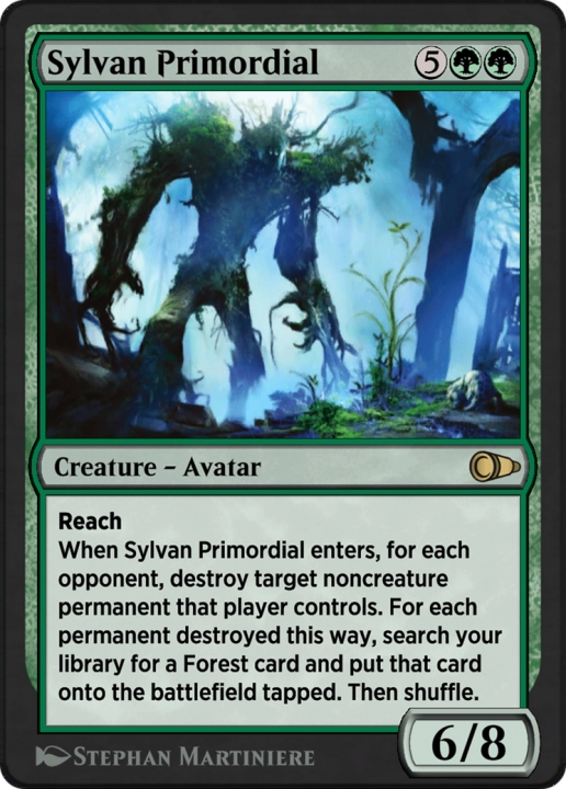 Sylvan Primordial in the group Magic the Gathering / Sets / Pioneer Masters at Proxyprinters.com (102809)