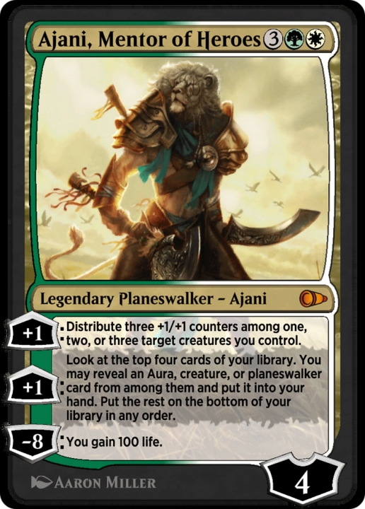 Ajani, Mentor of Heroes in the group Magic the Gathering / Sets / Pioneer Masters at Proxyprinters.com (102852)