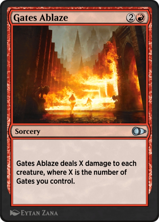 Gates Ablaze in the group Magic the Gathering / Sets / Pioneer Masters at Proxyprinters.com (102871)