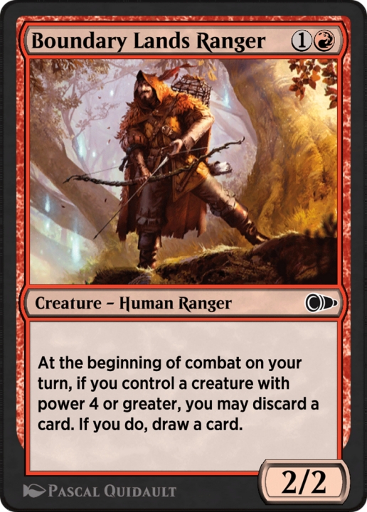 Boundary Lands Ranger in the group Magic the Gathering / Sets / Pioneer Masters at Proxyprinters.com (102917)