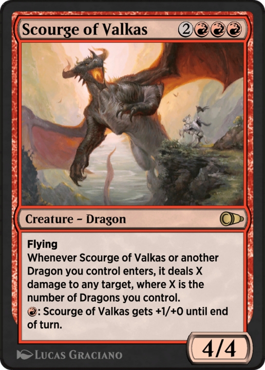 Scourge of Valkas in the group Magic the Gathering / Sets / Pioneer Masters at Proxyprinters.com (102927)