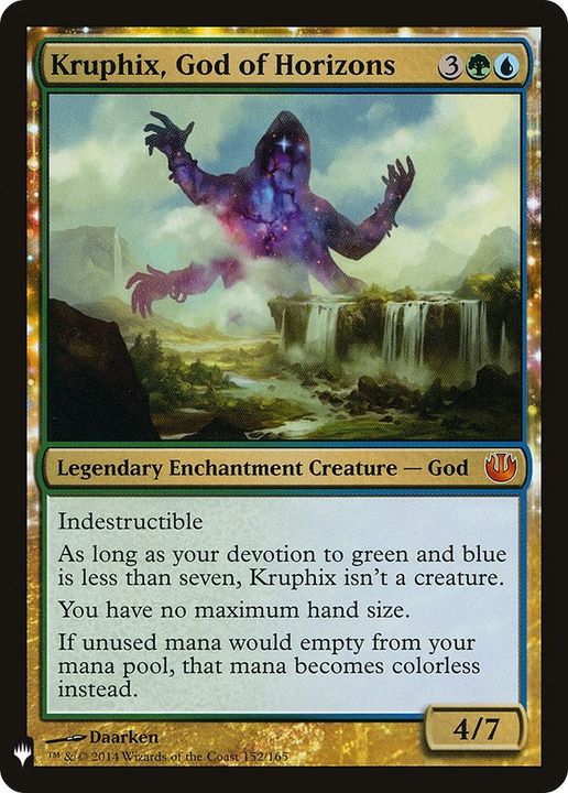 Kruphix, God of Horizons in the group Magic the Gathering / Types / Enchantment / Legendary Enchantment at Proxyprinters.com (10293)