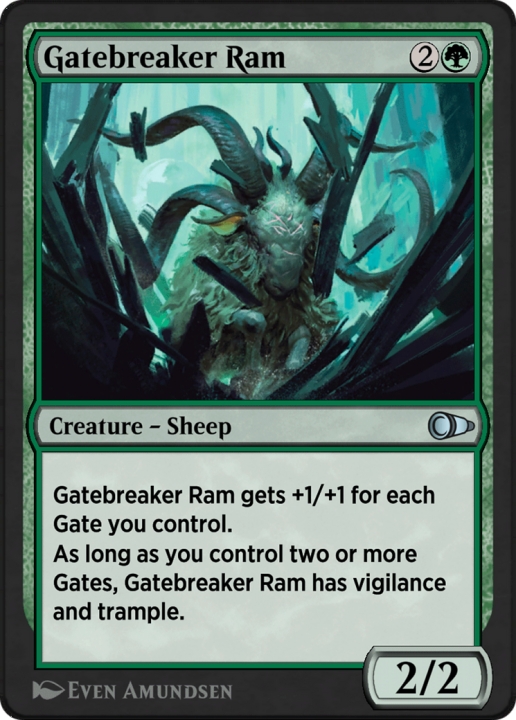 Gatebreaker Ram in the group Magic the Gathering / Sets / Pioneer Masters at Proxyprinters.com (102960)