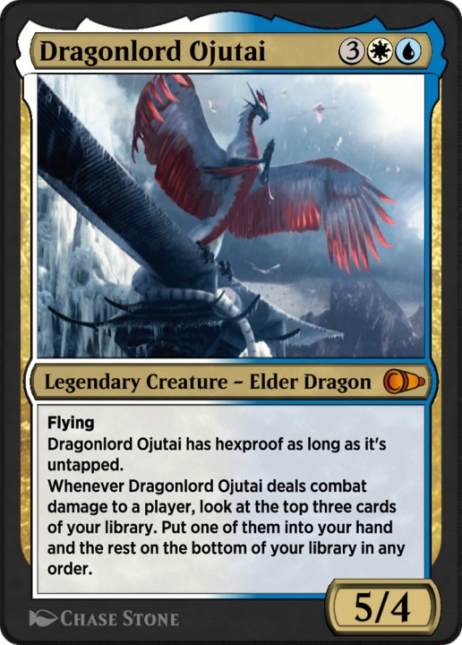 Dragonlord Ojutai in the group Magic the Gathering / Sets / Pioneer Masters at Proxyprinters.com (102989)