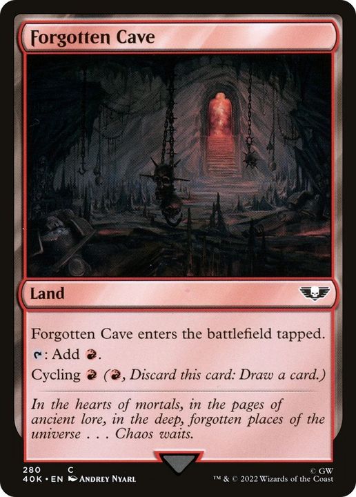 Forgotten Cave in the group Magic the Gathering / Sets / Warhammer 40,000 Tokens at Proxyprinters.com (1030)