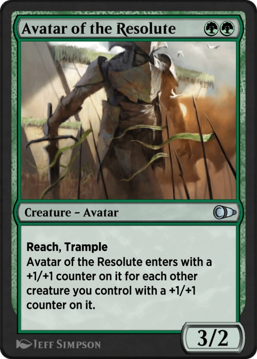 Avatar of the Resolute in the group Magic the Gathering / Sets / Pioneer Masters at Proxyprinters.com (103031)