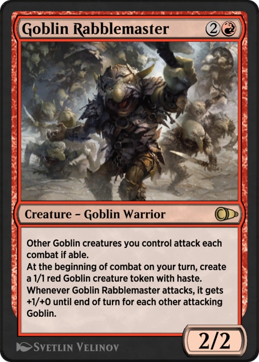 Goblin Rabblemaster in the group Magic the Gathering / Sets / Pioneer Masters at Proxyprinters.com (103073)