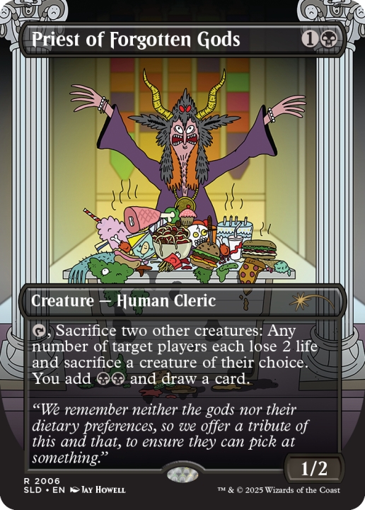 Priest of Forgotten Gods in the group Magic the Gathering / Sets / Secret Lair / Featuring: Jay Howell at Proxyprinters.com (103158)